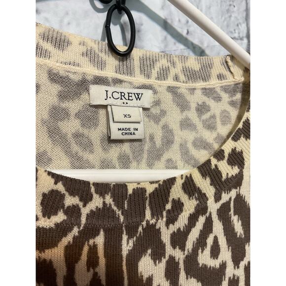 J. Crew XS Cheetah Print Sweater - Picture 3 of 8